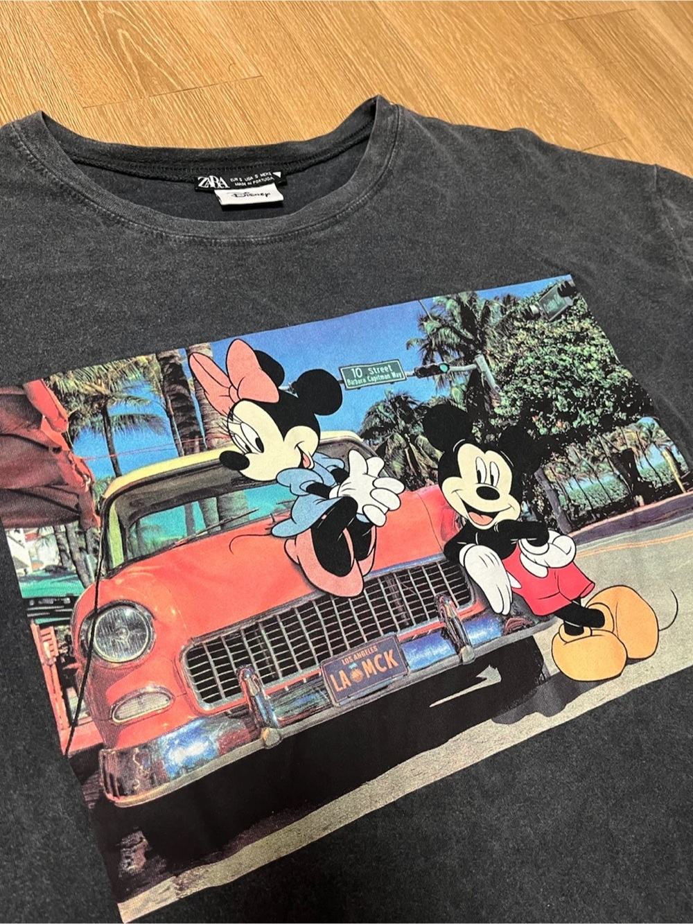 NEW Zara Mickey & Minnie LA Disney Tee